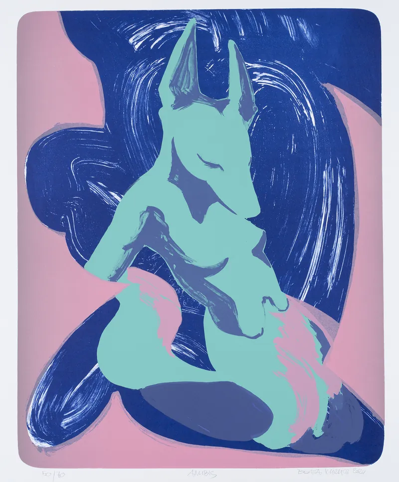 Beata Kurucz, Anubis — lithograph used in the concept