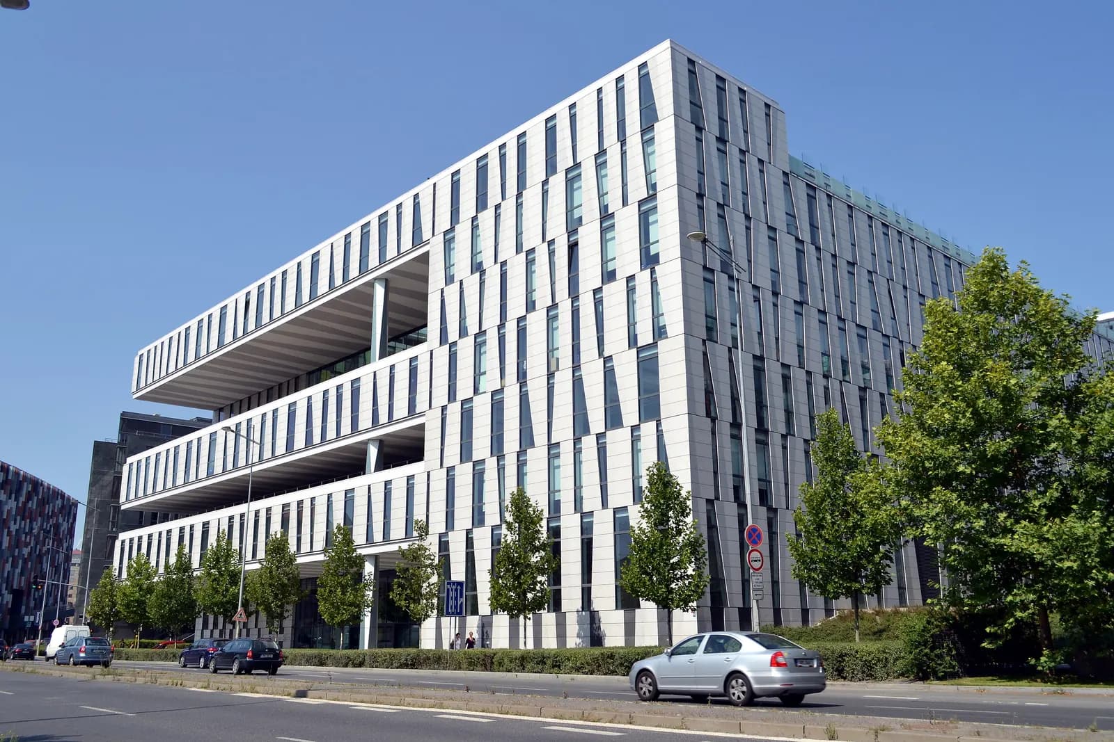 Amazon Court on Rohanské nábřeží in Karlín, used in the PDM Group concept